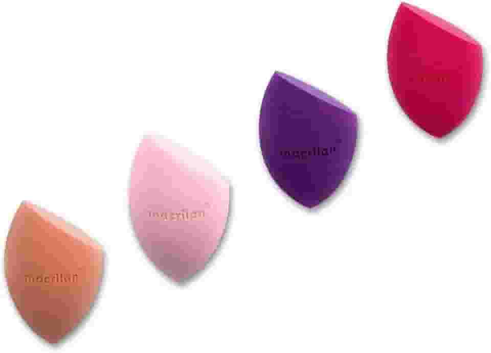 Esponja Maquiagem Macrilan EP10 Gota Chanfrada - Blender Base Líquida - Cresce Molhada - Sem Látex