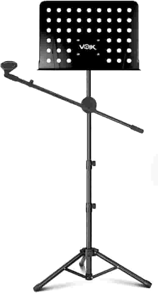Estante Para Partitura com Suporte para Microfone Voik MSM-060