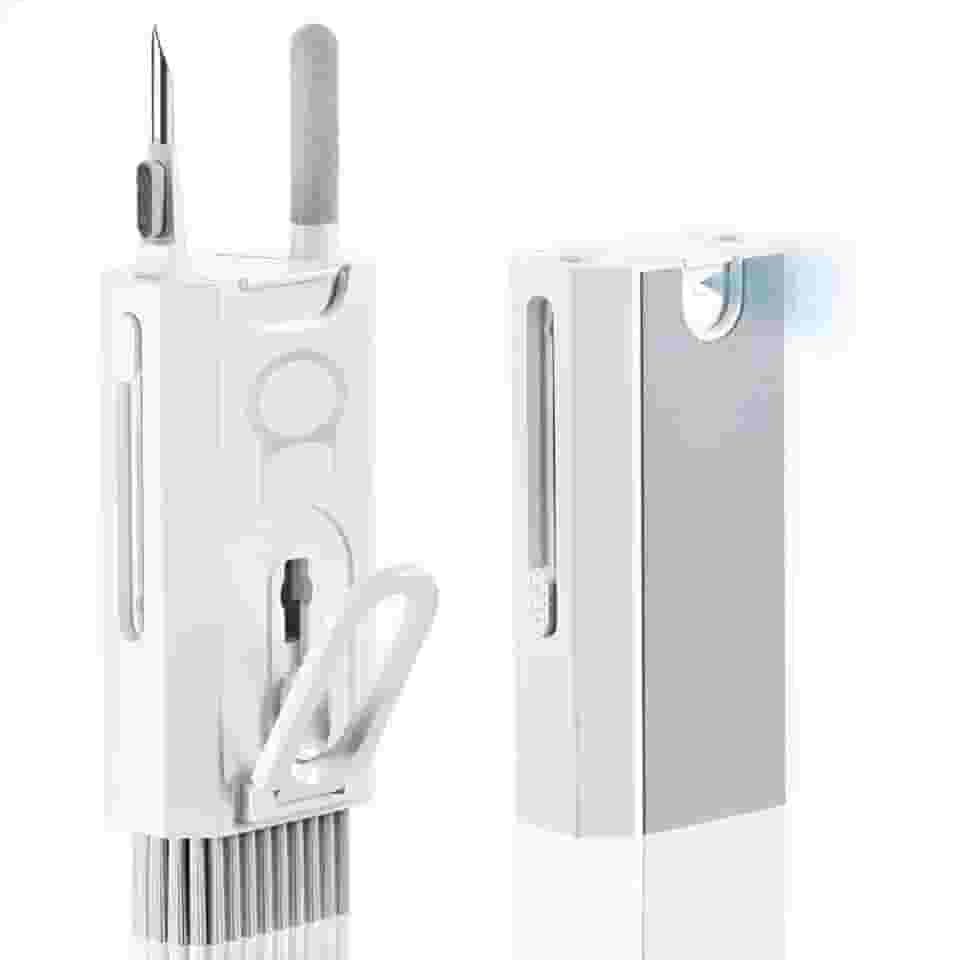 Kit de Limpeza 8 em 1 para Teclado, Fone de Ouvido, Tela de Computador e Celular, Kit Multifuncional Limpador e Removedor de teclas