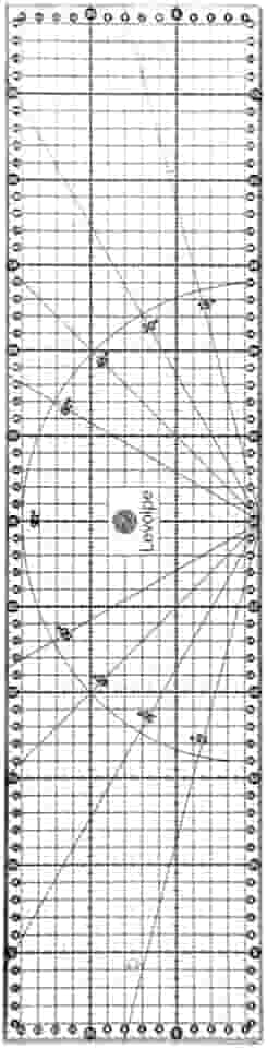 Régua 15x60 Cm Em Acrílico Patchwork Artesanato