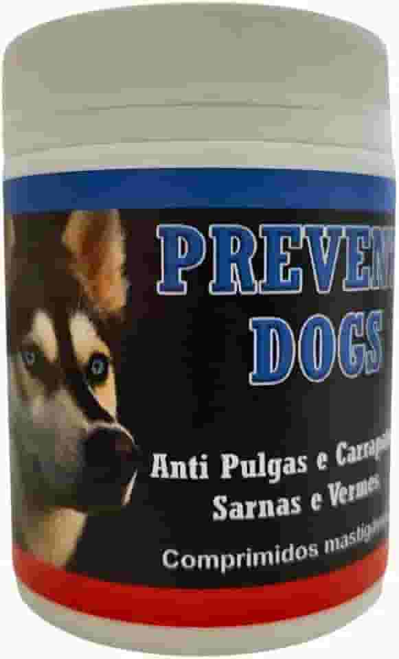 Prevent Dogs 12 Comp - 4 em 1 - Anti Pulgas, Carrapatos, Sarnas e Vermes Para cães 7,5 a 15kg