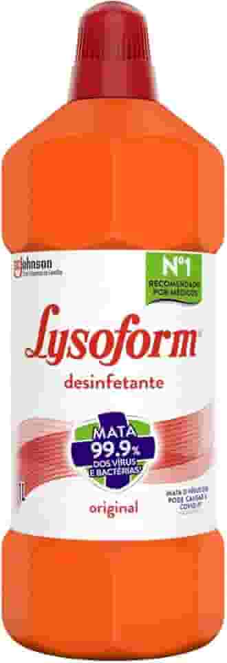 Lysoform Original, Desinfetante Líquido, Limpeza Pesada e Eficiente,1L