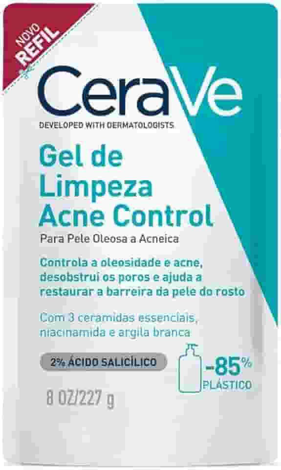 Cerave, Gel de Limpeza Acne Control com Niacinamida e Ácido Salicílico