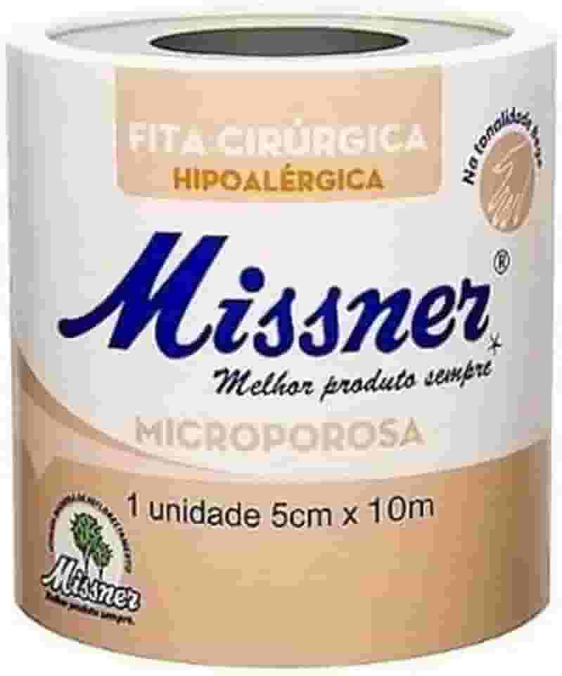 Missner Fita Microporosa Bege 5.0 Cm X 10 M