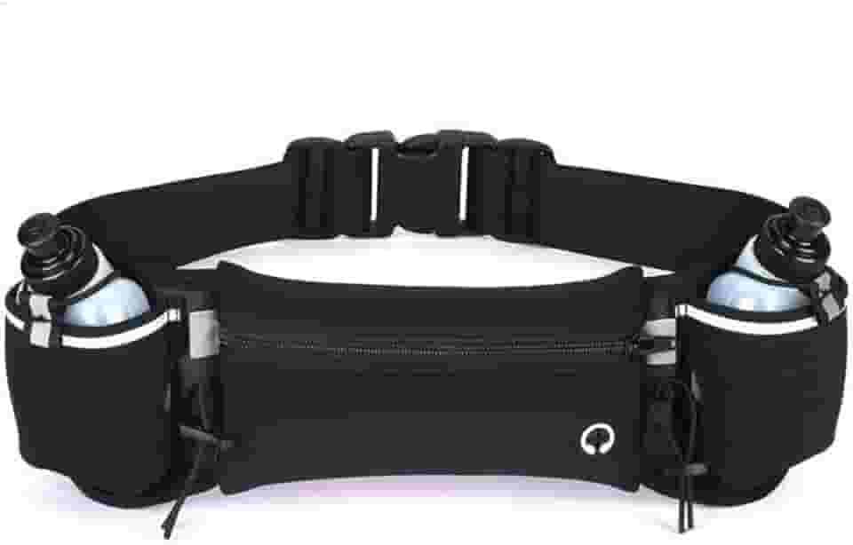 Cinto Hidratação Corrida Pochete Com 2 Garrafas Porta Celular Running Cinto De Hidratação Corrida Com 2 Garrafas 175ml cada
