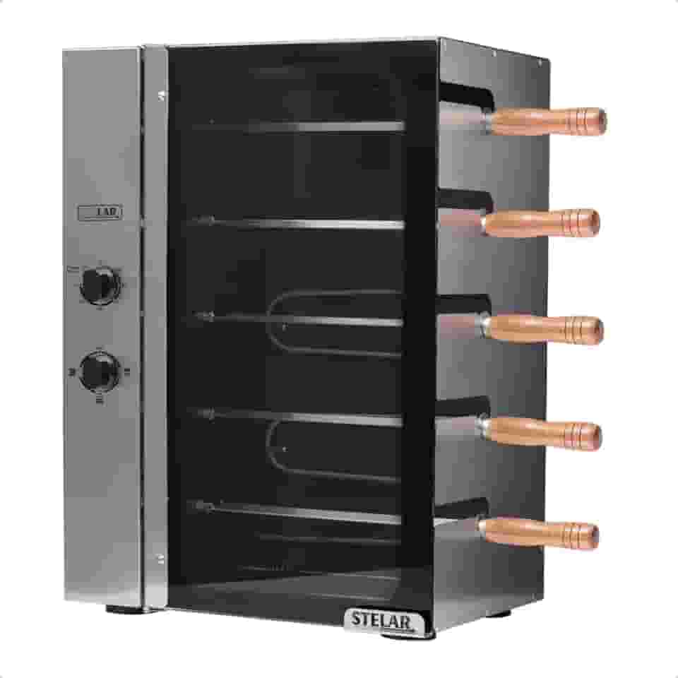 Stelar - Churrasqueira Elétrica 5 Espetos Giratórios 220V