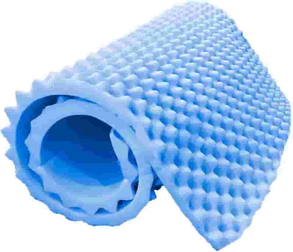 Colchão Hospitalar Alveolado D28 Caixa de Ovo 1,88x80x06 Azul, Prevenção de Escaras, Alívio de Pressão, Uso Médico e Doméstico