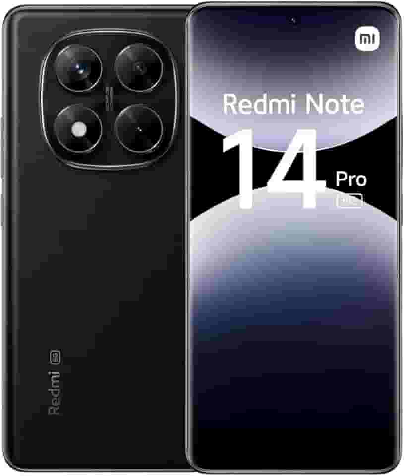 Smartphone Xiaomi Redmi Note 14 Pro 5G Midnight Black (Preto) 8GB RAM 256GB ROM NFC [24090RA29G]