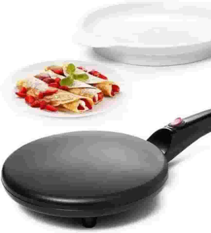 Panquequeira Elétrica, Antiaderente, 220V, para Crepes, Panquecas, Tapioca, Omeleteira Multifuncional