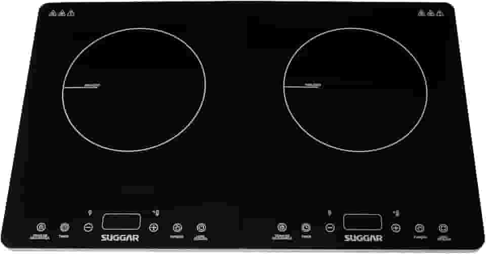 Cooktop Portátil de Indução 2 Zonas 127v Preto