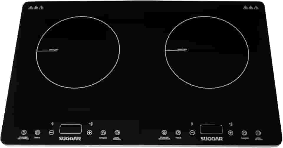 Cooktop Portátil de Indução 2 Zonas 127v Preto