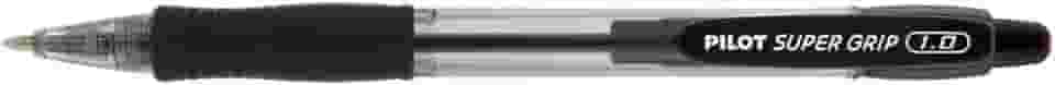 Caneta Esferográfica Retrátil, Pilot, Bpgp-Super Grip-10r, 1.0 mm, Preta