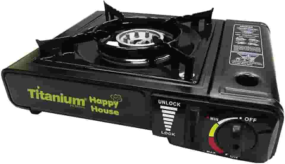 Fogareiro Fogão Camping Portátil Cartucho Gás Titanium