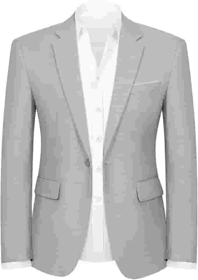 Blazer masculino slim fit de um botão, jaqueta esportiva leve para casamento, negócios, festa