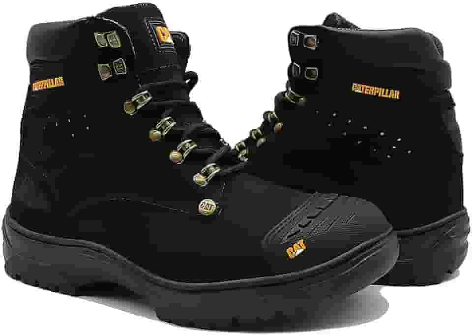 Bota Coturno em Couro Legítimo e Biqueira