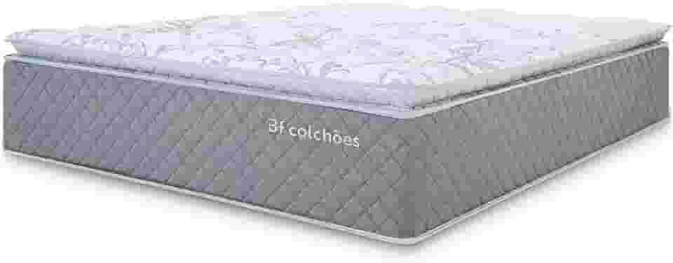 Colchão Queen Molas Ensacadas Premium Pillow Top Sleep 158x198cm BF Colchões