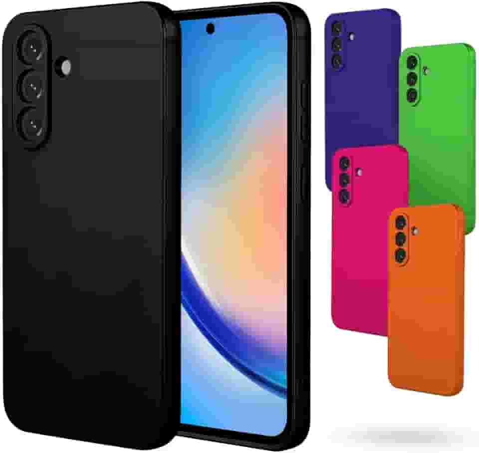 Capa Case Capinha Compatível Samsung M35 Silicone Com Bordas Elevadas Aveludada Forro Premium (MARROM)