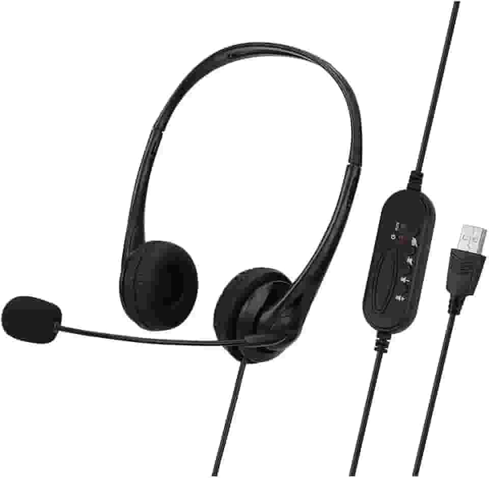 BEMMY Fone Headset Com Microfone Usb Para Home Office Call Center