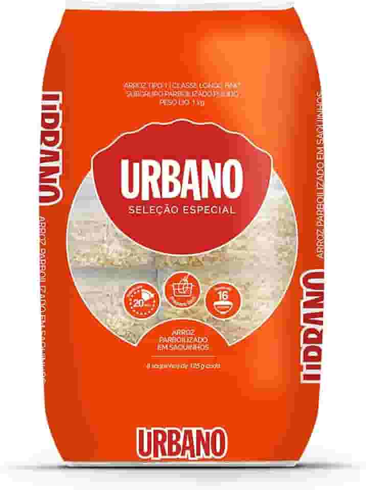 Urbano, Arroz Parboilizado, 8 Saquinhos - 125g cada