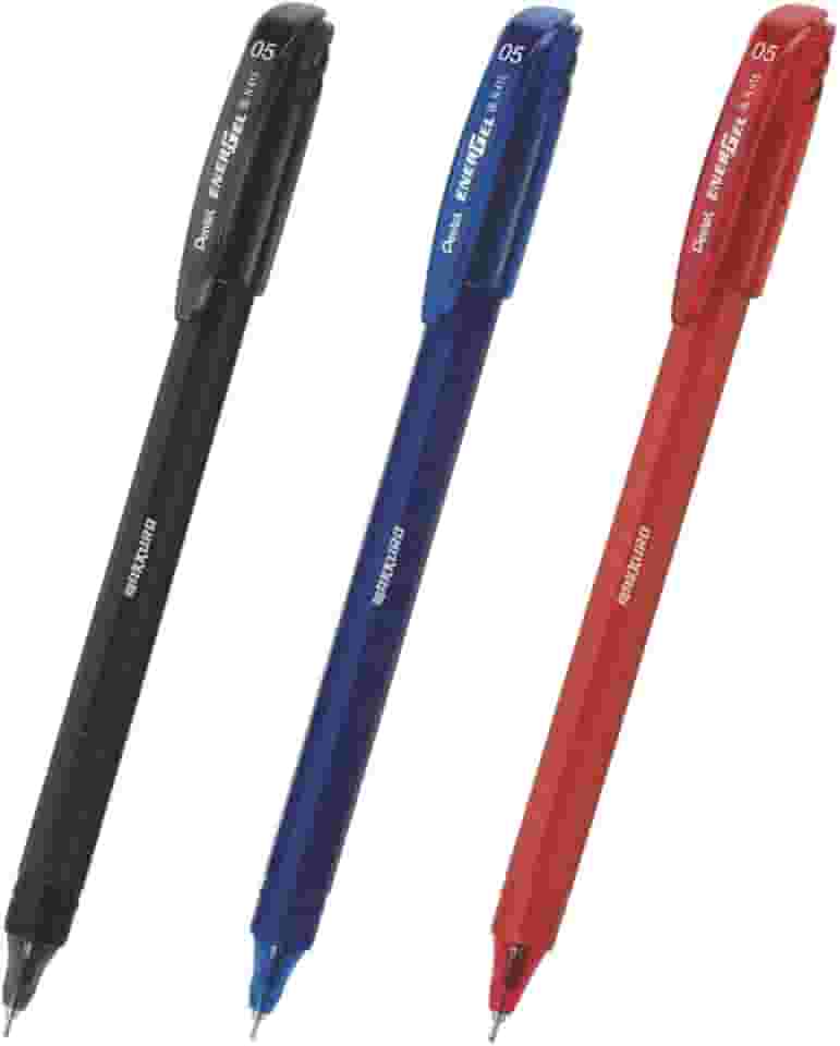 Pentel Caneta Gel Energel Makuro 0.5mm Kit 3 Cores SM/BLN415-ABC