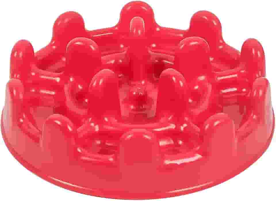 Comedouro Lento Funcional Mini Pet Fit Vermelho Pet Games para Gatos