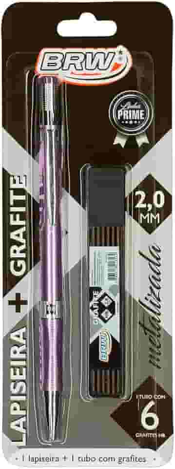 Lapiseira Metalizada Rosa + Grafite 2.0mm, BRW