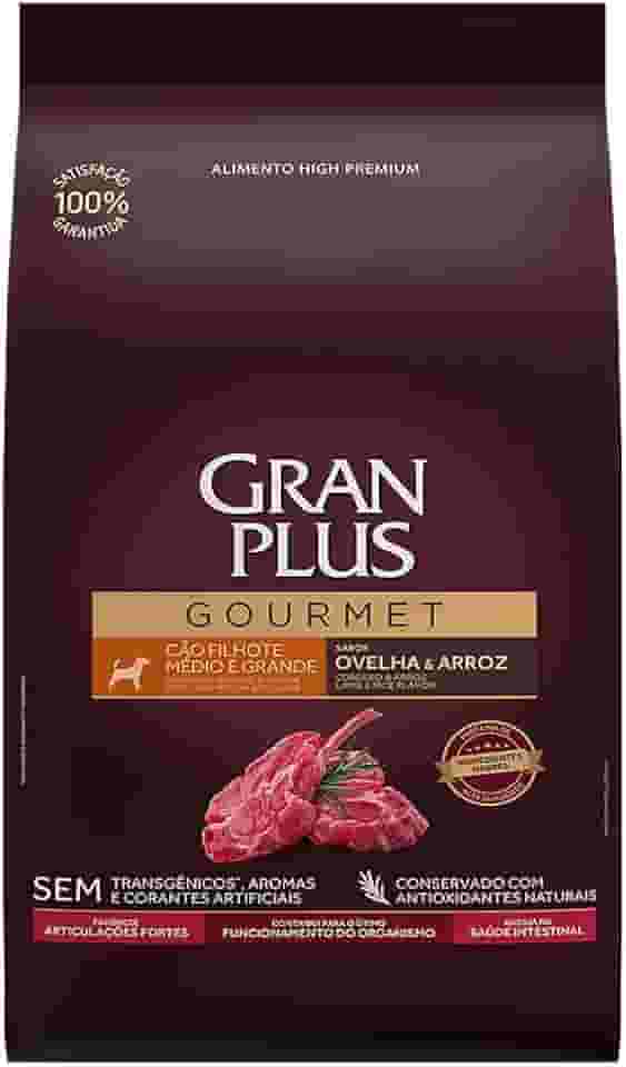 Ração Gran Plus Gourmet para Cães Filhotes Raças Médias e Grande Ovelha e Arroz – 15kg