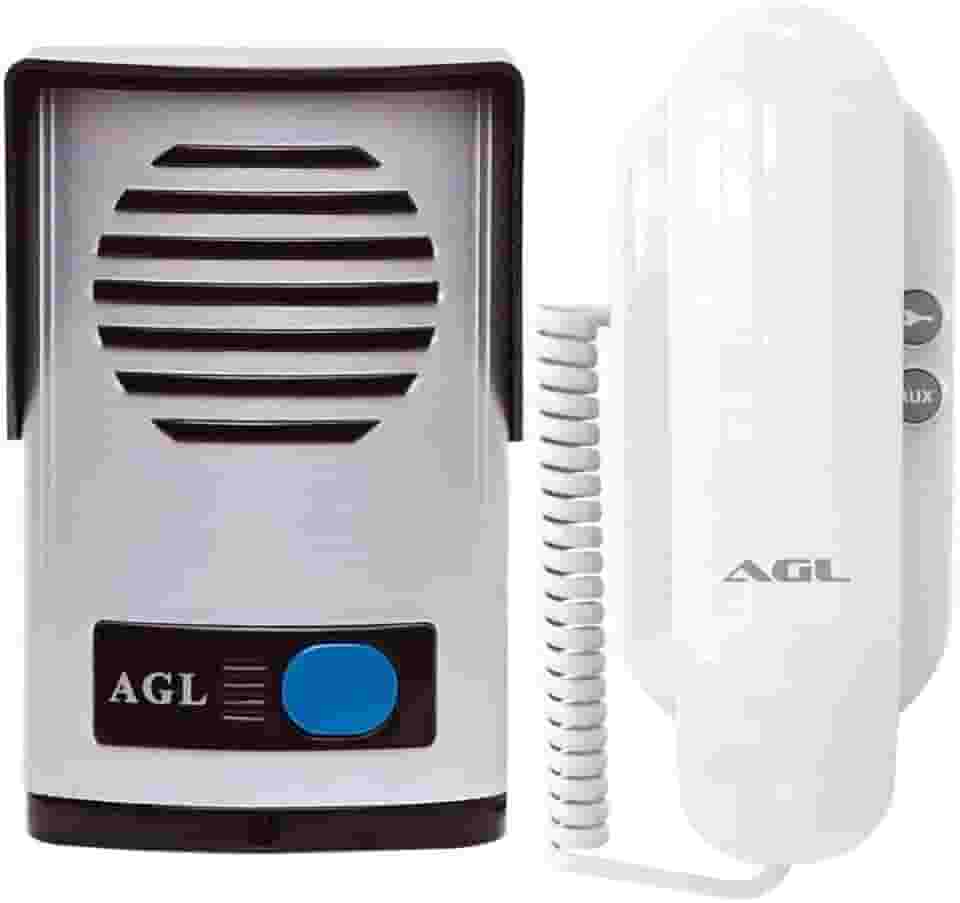 Kit Interfone Porteiro Eletrônico AGL P10 S - Alimentação Externa