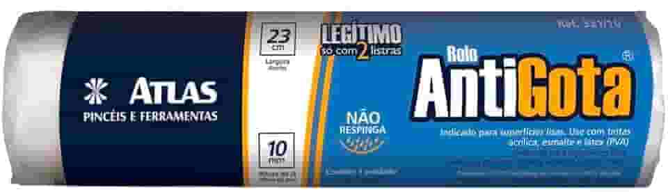 Atlas - Rolo Anti-gota Produzido em Poliamida de 23cm com Manta de 10mm de Altura