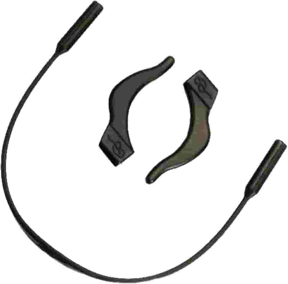 1 Cordão Cordinha Silicone Óculos Sol Infantil Trava Gancho Cor: Preto