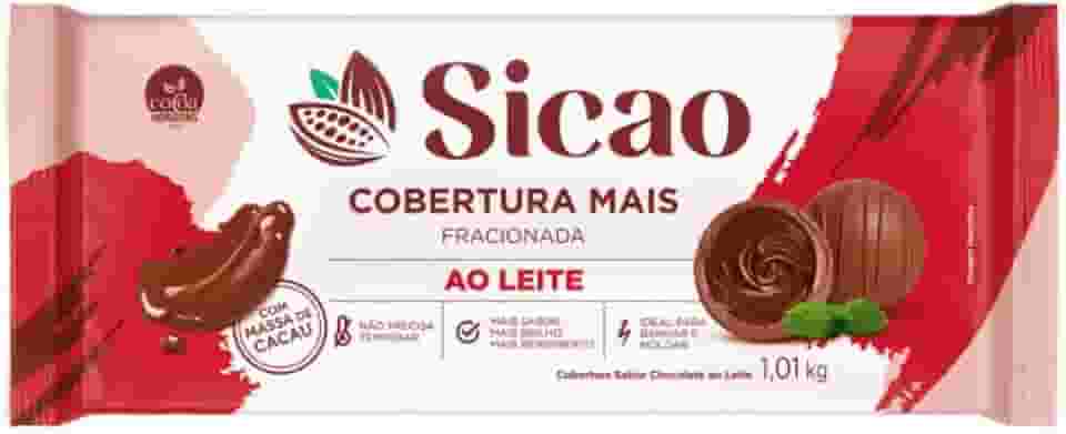 Chocolate Cobertura Fracionada ao Leite em Barra 2,1Kg Sicao