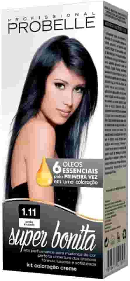 Kit Coloração Super Bonita 1.11 Preto Azulado