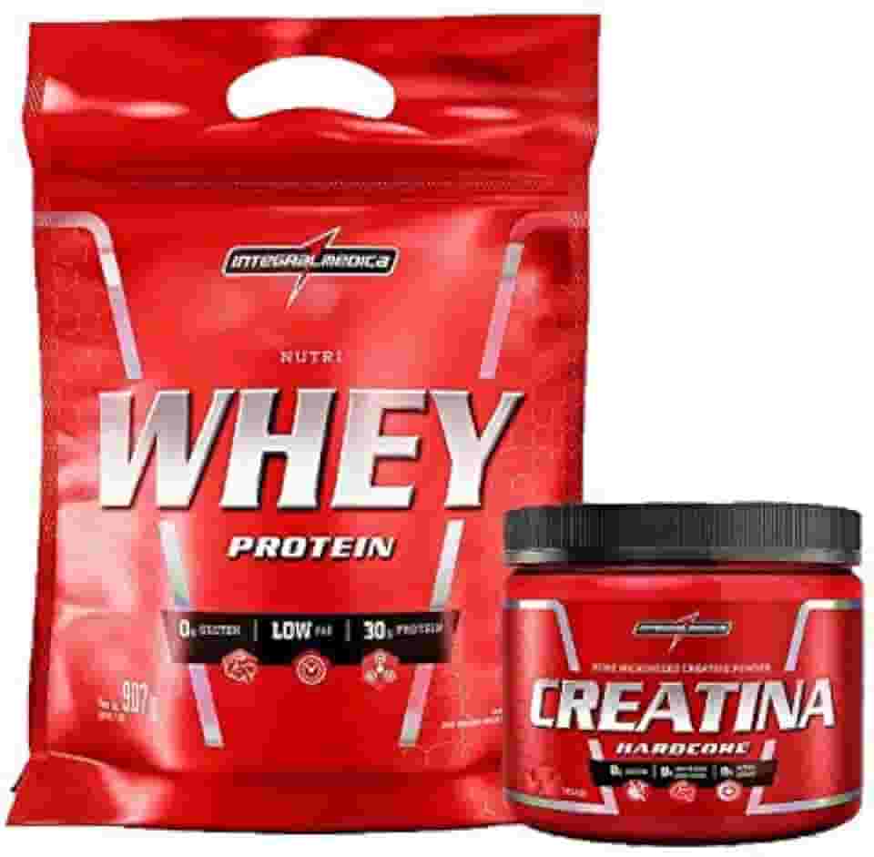 Kit Nutri Whey 900g Baunilha Refil + Creatina 150g - Integralmedica