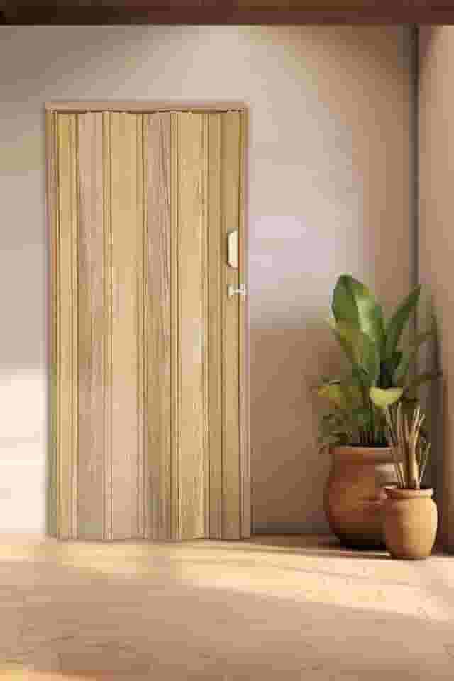 Porta Sanfonada de Pvc 210x115cm Bariri Cerejeira