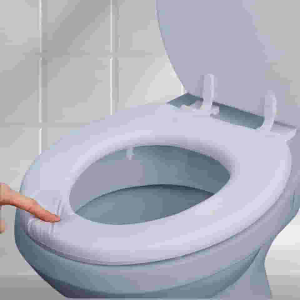 Tampa de Vaso Sanitário Universal Almofadada – Instalação Rápida e Fácil de Higienizar – Cor Branca Icasa