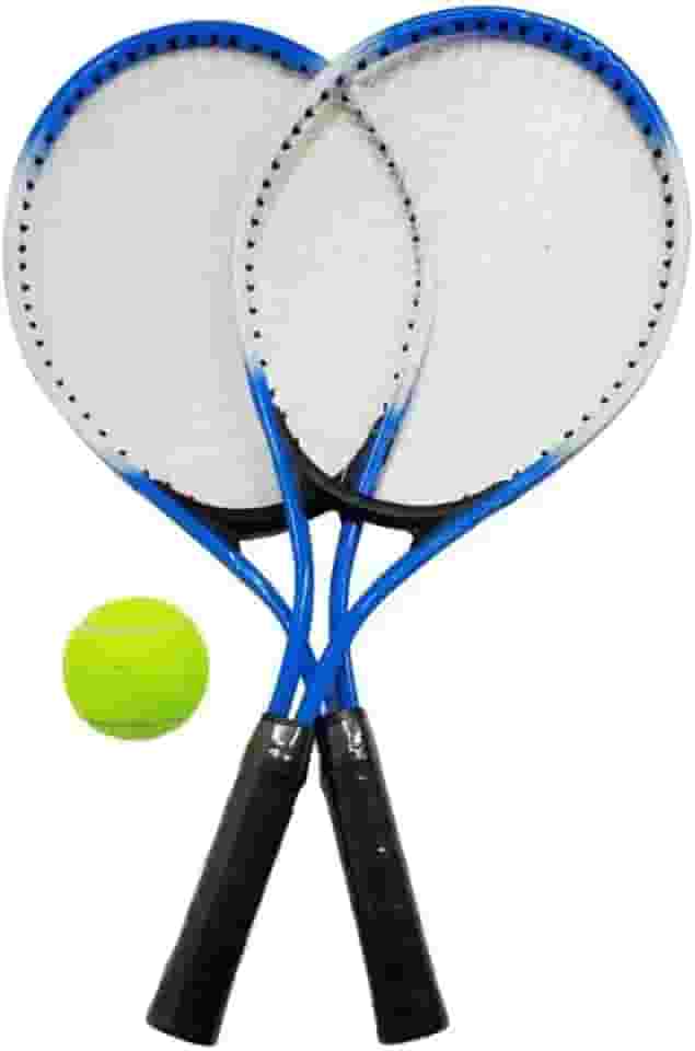 KIT 2 RAQUETES DE TÊNIS 1 BOLA E 1 BOLSA RAQUETE ESPORTIVA LAZER TREINO