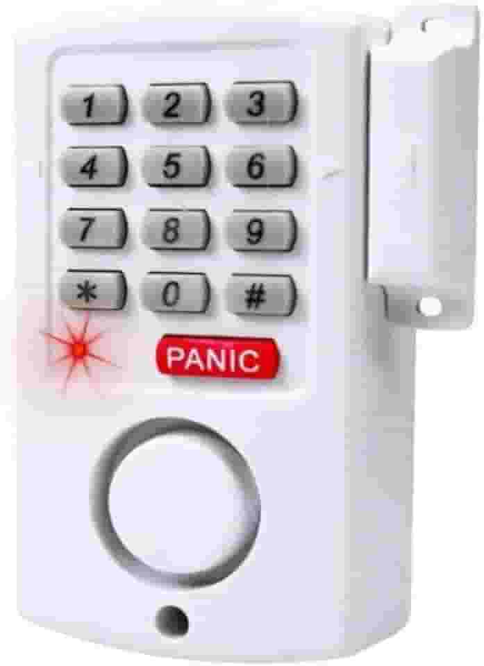 Kit Alarme Residencial e Comercial Sem Fio com Teclado PIN Botão de Pânico Sirene 110 dB Sensor Porta Janela