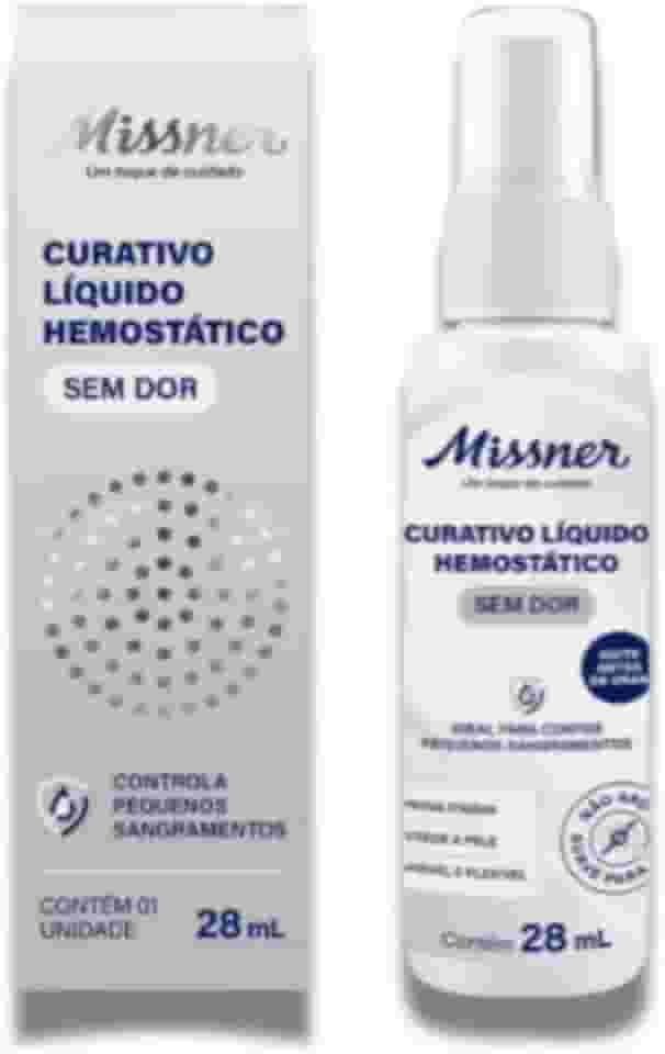 Curativo Spary Líquido Hemostático (sem dor) 28ml Missner