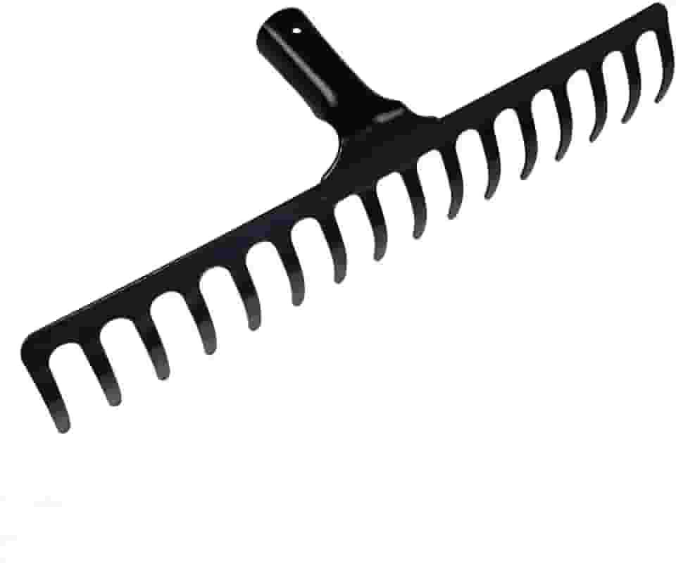 Tramontina Ancinho Metálico Curvo Leve, 16 Dentes, Sem Cabo