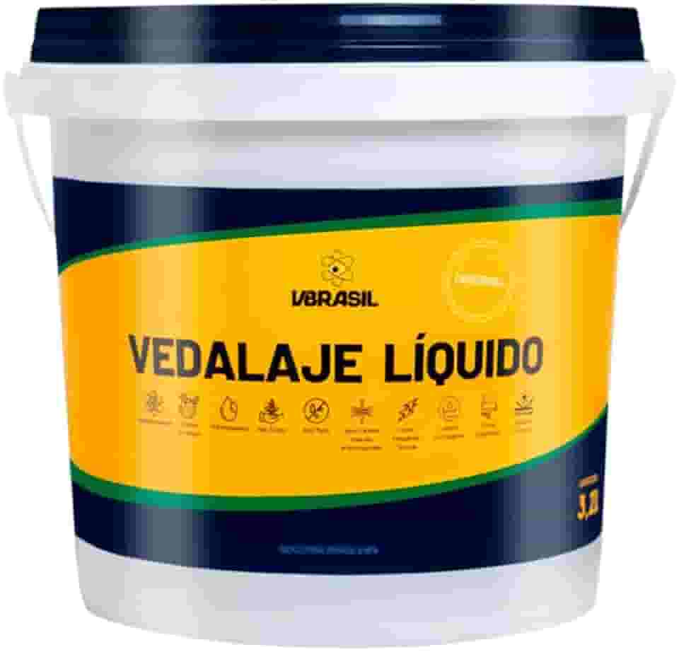 Impermeabilizante Vedalaje Líquido 3,2L Vbrasil – Isolante Térmico Para Lajes, Telhados E Calhas, Ação Fungicida E Secagem Ultrarrápida