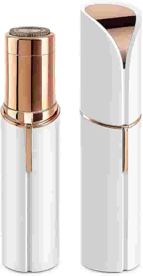 Depilador Facial Feminino Portátil Luz LED Recarregável Branco Indolor Precisão Sobrancelha Buço Pele Lisa Compacto