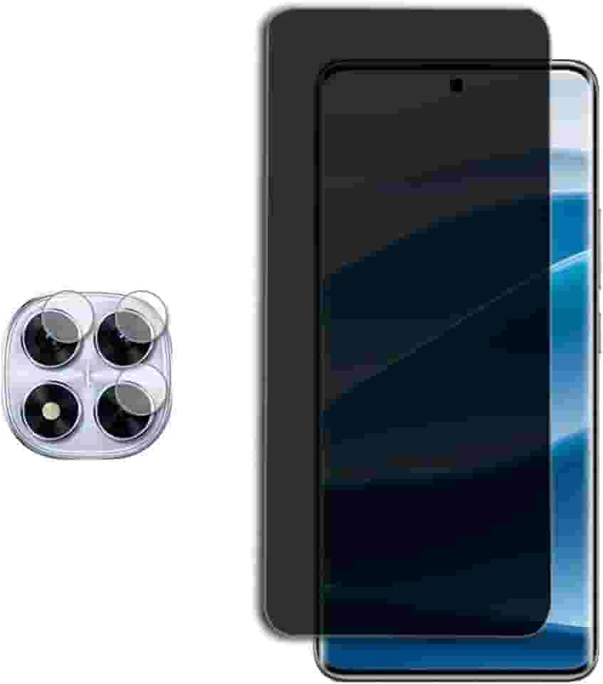 CORONITAS Película Privacidade 5D para Xiaomi Redmi Note 14 Pro 5G, Película Protetora Lente Camera Hidrogel, Anti-curioso, Fumê, Acompanha Kit Aplicação