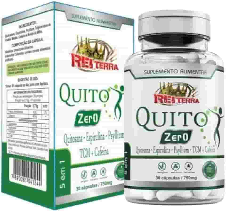 Quitosana - espirulina - psyllium TCM + Cafeina. 30 capsula de 750mg
