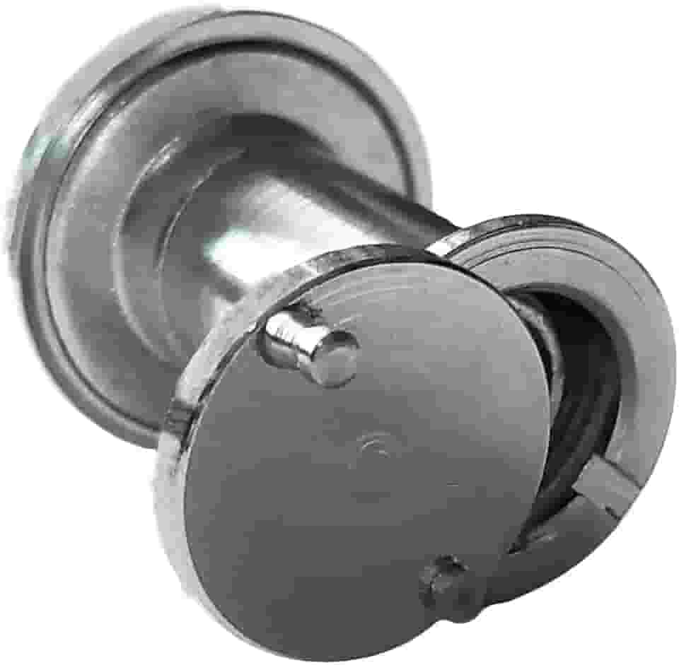 Visor Olho Mágico Timmer Curto Cromo Acetinado 200º com Tampa - 97771