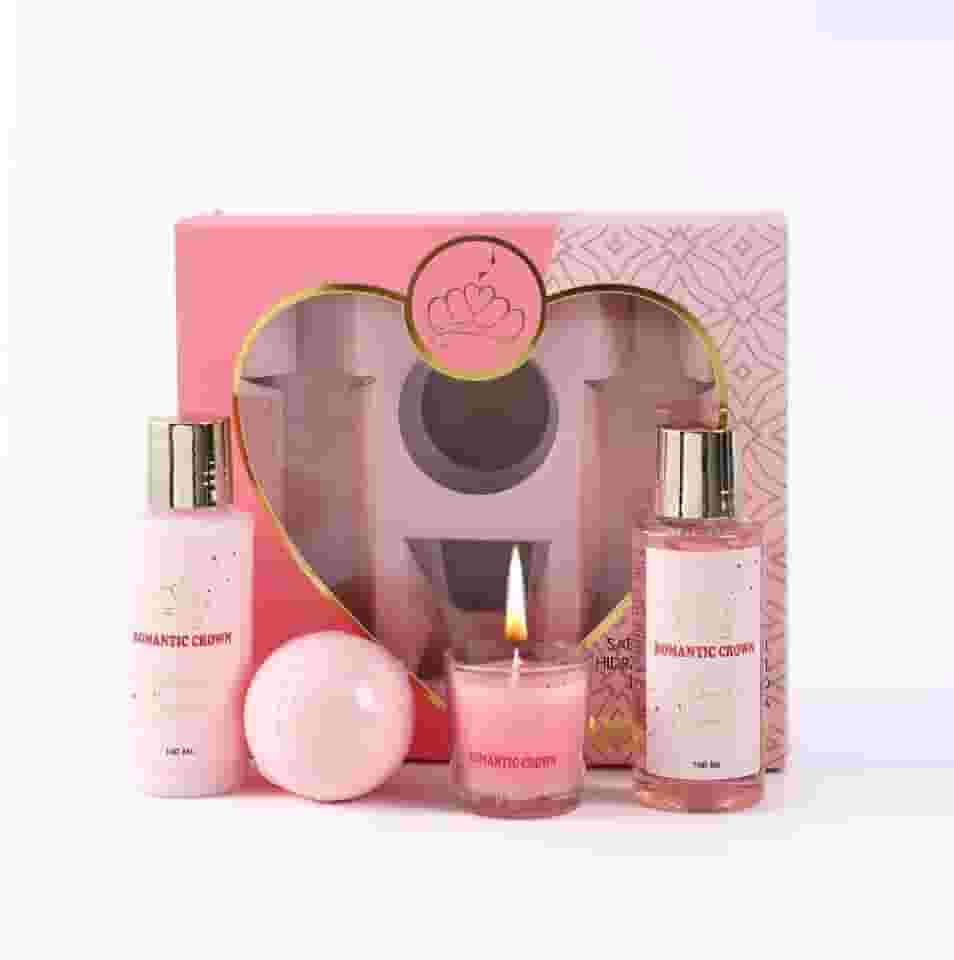 Kit presente de Natal presente SPA feminino para esposa, namorada,mãe com Vela+Sais de Banho+Gel de Banho+Banho de Bola