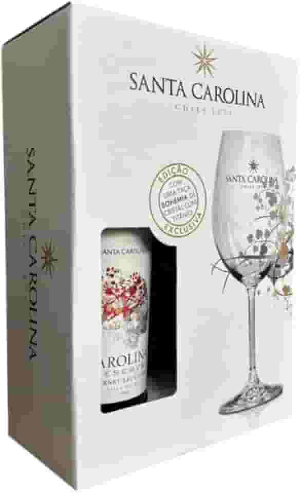 Kit Vinho Tinto Carolina Reserva Cabernet Sauvignon 750 ml + Taça Semi Cristal