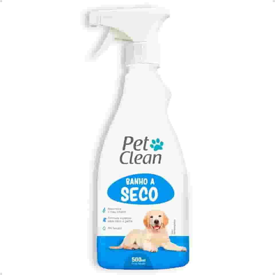 Pet Clean Banho a Seco para Cães e Gatos, Spray sem Enxágue, 500ml