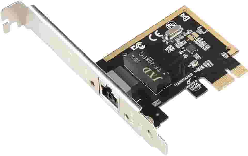 [Atualização] Placa de rede PCIe Ethernet Nic 10/100/1000Mbps Gigabit PCI-Express (WIN10/11 sem driver) Placa LAN de rede RJ45 Wake On LAN adaptador interno computador desktop PC para Win/Linux/Mac 2