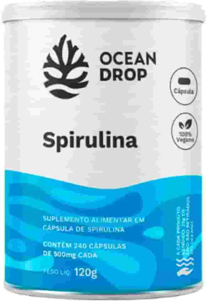 Spirulina Vegana Ocean Drop 240 Cápsulas