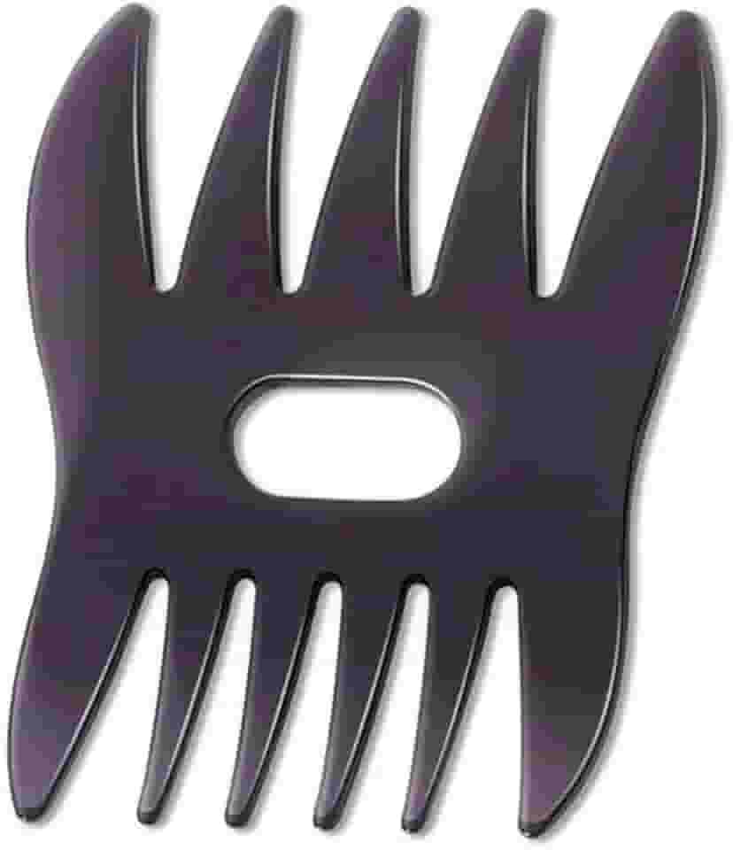 Conjunto de pente masculino de dentes grandes, 2 peças, ferramentas de cuidados duráveis para cabelos lisos para trás